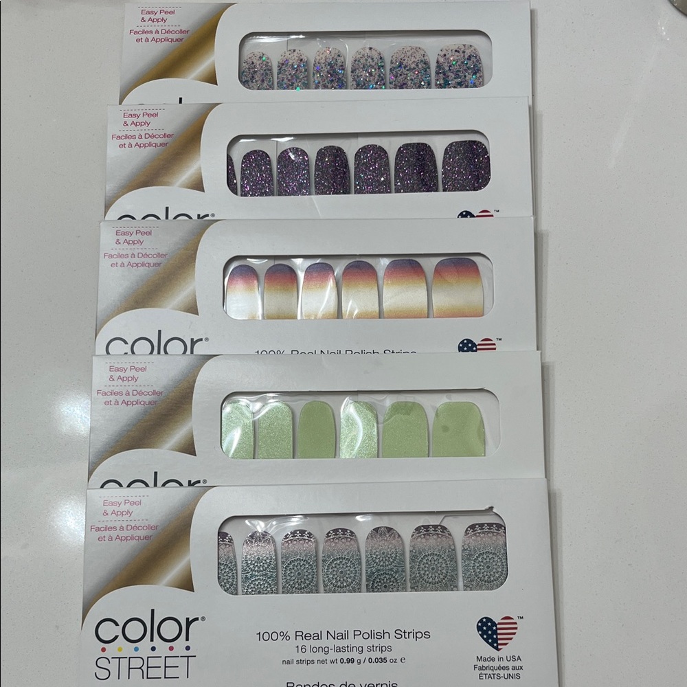 Color Street Glitter and Ombre Nail Strips Collection